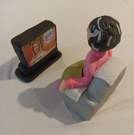 Figura modelada en fondant